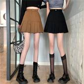 大码 胖MM高腰牛仔短裙女2026春夏新款 百褶裙显瘦A字包臀半身0206r