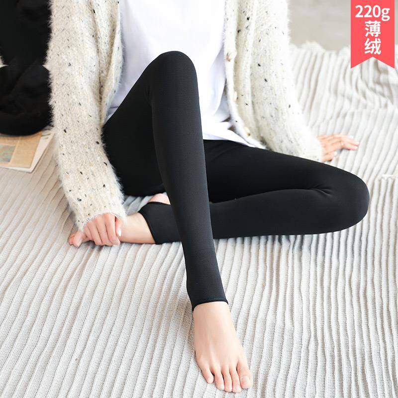 加绒内搭裤外穿秋冬季裤袜光腿神器保暖加厚卫裤肉色一体棉1206k