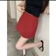 红色气质辣妹半身裙女百搭夏季 薄款 防走光短裙高腰显瘦休闲a0206r