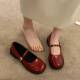 平底2026年春秋季 新款 百搭单鞋 覆古一字带玛丽珍鞋 女鞋 子jk0128r