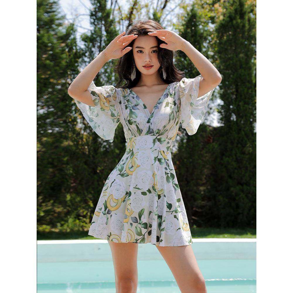 温泉浴女式泳装2026新热风格经典大码胖mm保守中老年女性泳0122w,运动/瑜伽/健身/球迷用品,连体泳衣,淘宝优惠券,粉丝福利购,淘宝优惠卷