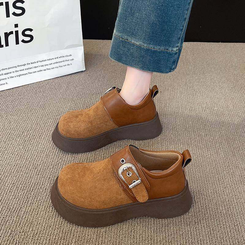 春秋厚底全包勃肯鞋女2026年韩版金属扣百搭增高软底单鞋休0121z,女鞋,勃肯鞋/软木鞋,淘宝优惠券,粉丝福利购,淘宝优惠卷