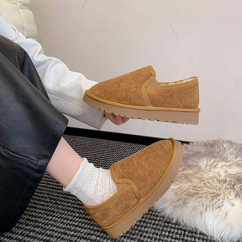 春秋反绒皮勃肯鞋女2026新款一脚蹬懒人鞋保暖平底百搭大码0113z,女鞋,勃肯鞋/软木鞋,淘宝优惠券,粉丝福利购,淘宝优惠卷