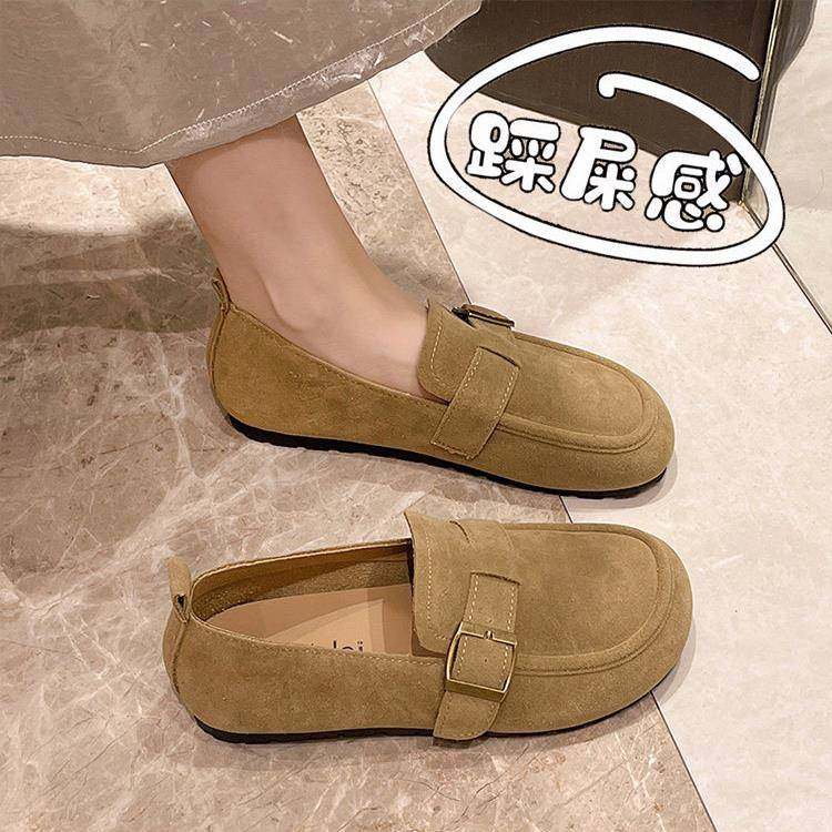 春秋踩屎感豆豆鞋女2026新款一脚蹬孕妇鞋覆古乐福鞋软底勃0121z,女鞋,勃肯鞋/软木鞋,淘宝优惠券,粉丝福利购,淘宝优惠卷