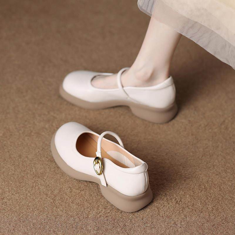 小皮鞋女2026春季新款软底飘鞋平底玛丽珍女鞋单鞋0126w,女鞋,浅口单鞋,淘宝优惠券,粉丝福利购,淘宝优惠卷