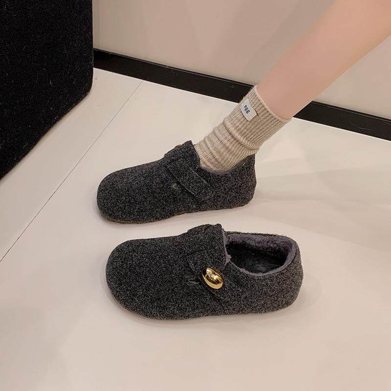 春季毛呢毛绒勃肯鞋女2026加绒保暖一脚蹬内增高包头鞋外穿0116z,女鞋,勃肯鞋/软木鞋,淘宝优惠券,粉丝福利购,淘宝优惠卷