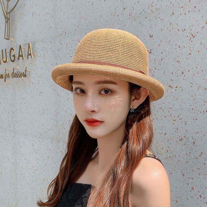 遮阳帽子韩版百搭出游圆顶小礼帽防晒渔夫草帽0119k,服饰配件/皮带/帽子/围巾,帽子,淘宝优惠券,粉丝福利购,淘宝优惠卷