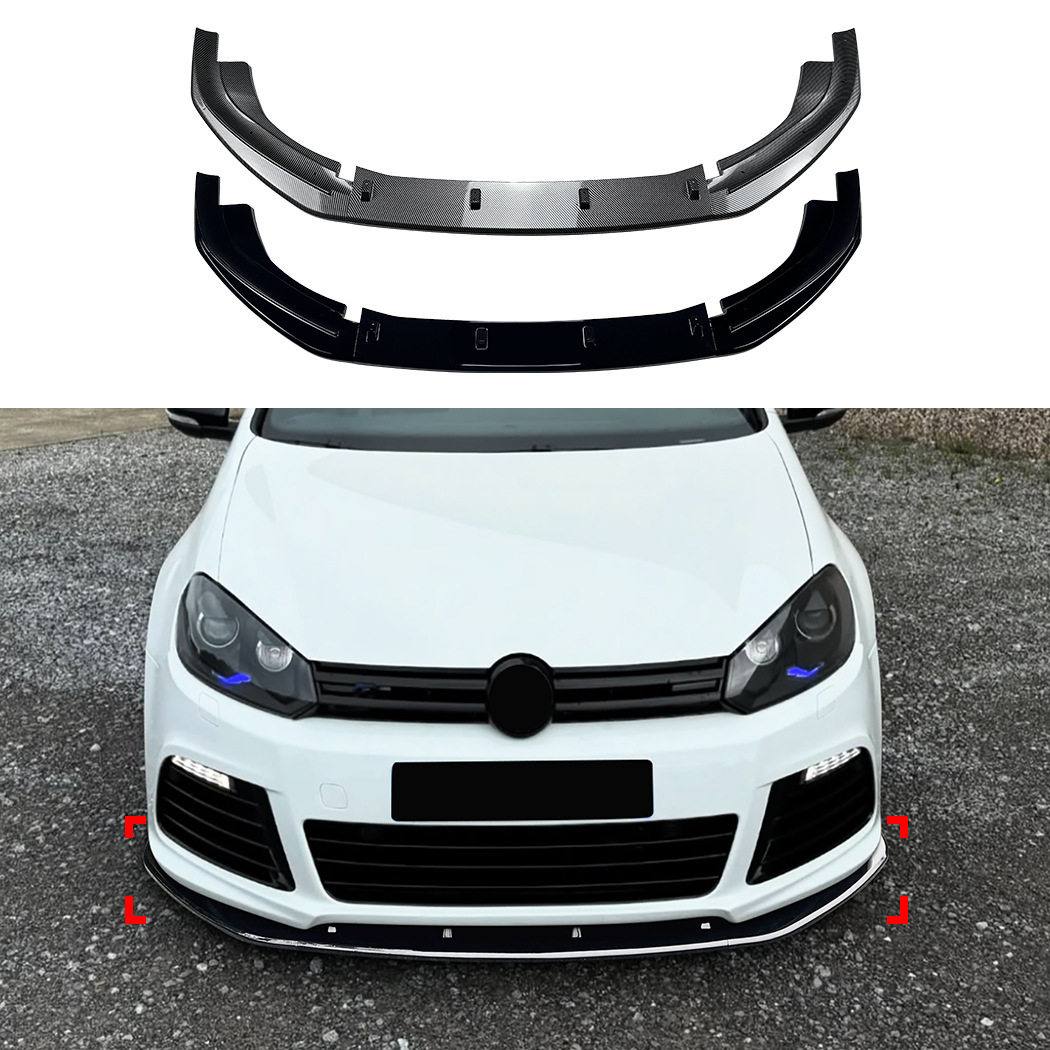 适用大众高尔夫6R 高6R Golf MK6 R前杠前唇前铲扰流板外饰改装专