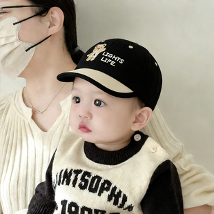 婴儿帽子春秋季防晒鸭舌帽男童户外遮阳宝宝秋冬季新款儿童棒球帽