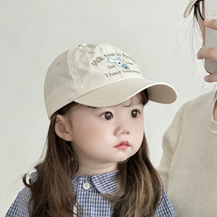 儿童遮阳帽子夏季薄款速干鸭舌帽男女宝宝可爱防晒棒球帽2026新款