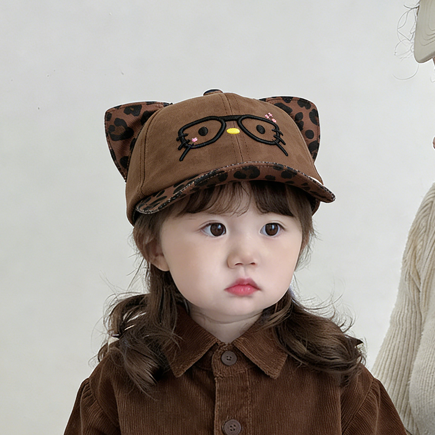 婴儿帽子春秋款宝宝鸭舌帽软檐防晒遮阳帽男女童韩系豹纹棒球帽潮