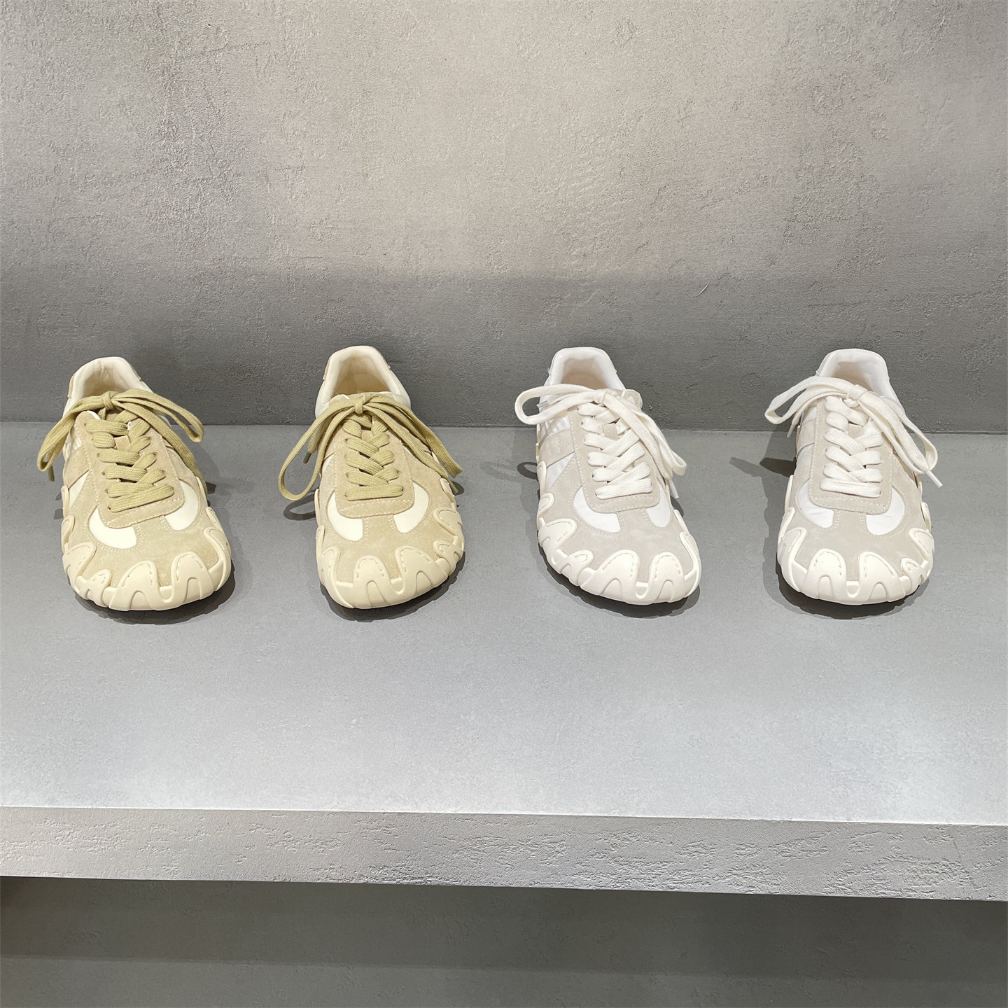 欧洲站2026春款真皮女鞋百搭休闲磨砂皮织布耐磨防滑平底运动鞋,女鞋,时尚休闲鞋,淘宝优惠券,粉丝福利购,淘宝优惠卷