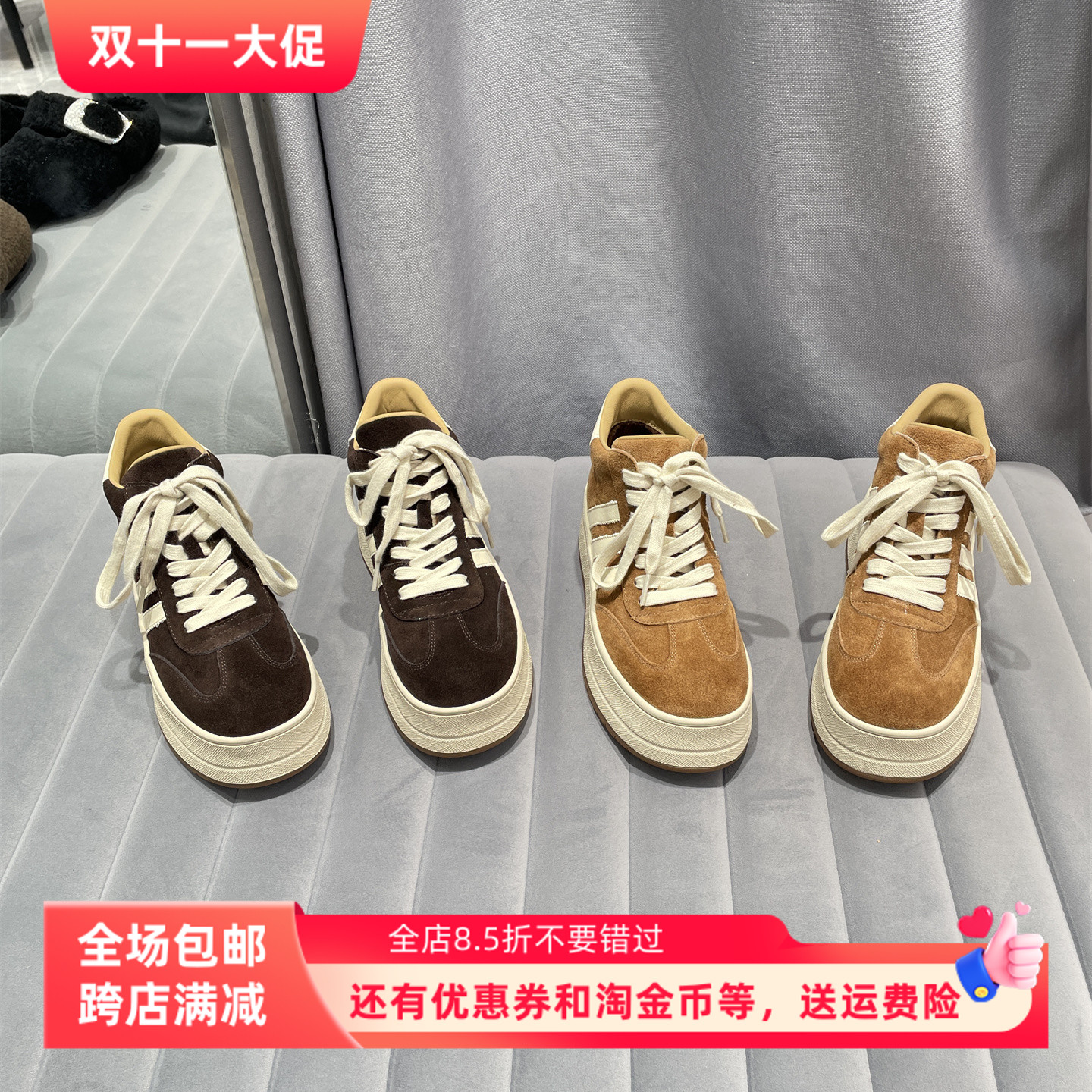 乐魔欧洲站真皮女鞋2025冬新款圆头磨砂皮加绒保暖厚底高帮鞋板鞋