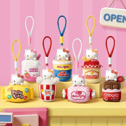 现货正版HelloKitty美味便利店系列盲盒香薰毛绒公仔包包挂件礼物