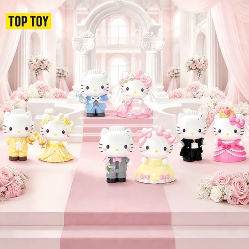 正版TOPTOY HelloKitty&DearDaniel世纪婚礼系列手办盲盒新婚礼物