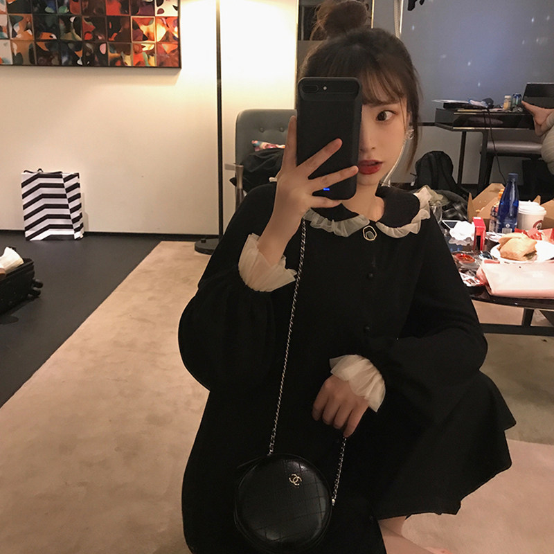 PREGNANT WOMEN AUTUMN TOPS NET RED SET SPRING AND AUTUMN STYLE TRENDY HOT MOM FASHION SENSE OF LUXURY PLUS SIZE PREGNANT WOMEN DRESS AUTUMN