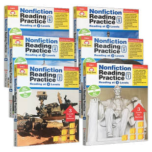 Evan Moor Nonfiction Reading Practice 非虚构类文学阅读练习Grade 1 2 3 4 5 6 一二三四五六年级 美国加州教辅 EvanMoor