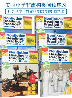 Evan Moor Nonfiction Reading Practice 非虚构类文学阅读练习Grade 1 2 3 4 5 6 一二三四五六年级 美国加州教辅 EvanMoor