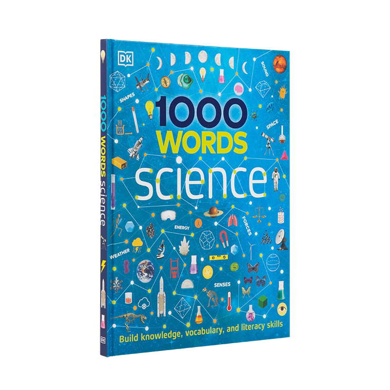 DK科学1000词 DK 1000 Words Science DK首套双语词典点读版 儿童早教启蒙英语绘本 毛毛虫点读笔配套书