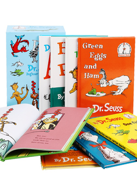 Dr. Seuss ABC 苏斯博士精装8册英文原版绘本 Cat in the Hat 戴高帽子的猫 Green Eggs and Ham 绿鸡蛋和火腿 Hop on Pop