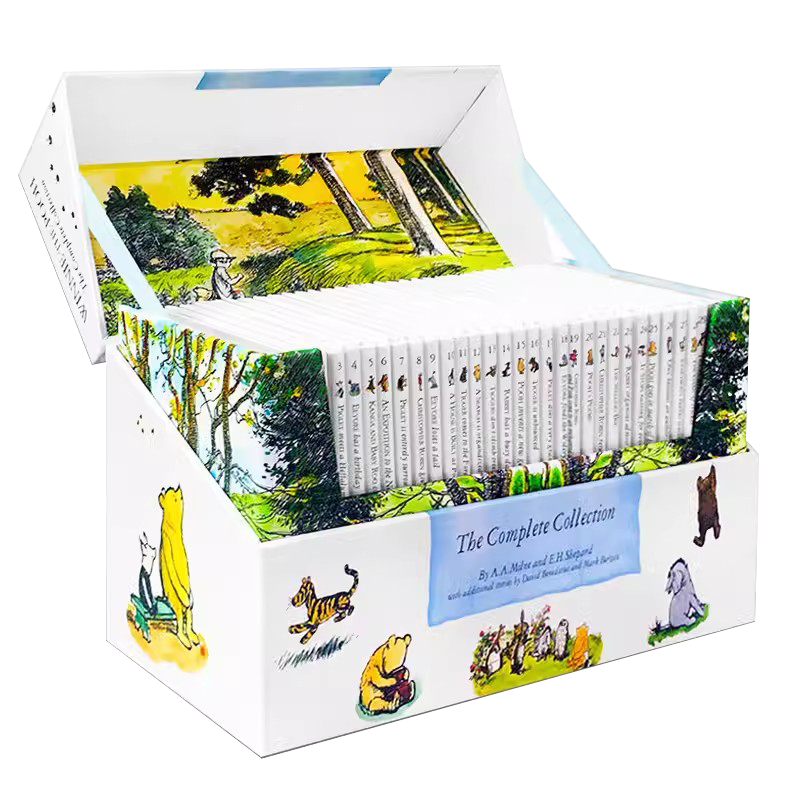 英文原版 小熊维尼30册精装全集盒装 Winnie the Pooh Complete Collection 30 Books Box Set 亲子阅读 晚安故事书 桥梁章节书