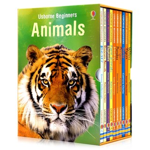 Usborne Beginners Animals 10册精装礼盒装 尤斯伯恩初探动物 英文原版绘本少儿英语启蒙动物科普百科知识