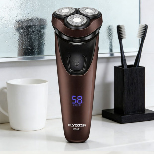 胡须刀正品 飞科电动剃须刀FS391男士 刮胡刀全身水洗智能充电式