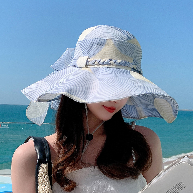 渔夫帽子女夏季海边度假沙滩帽