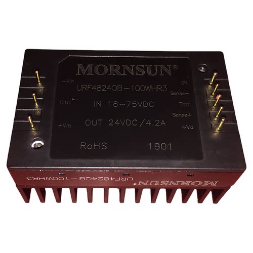 URF4824QB-100WHR3金升阳DC-DC电源模块18-75V转24V4.2A带散热器 - 封面