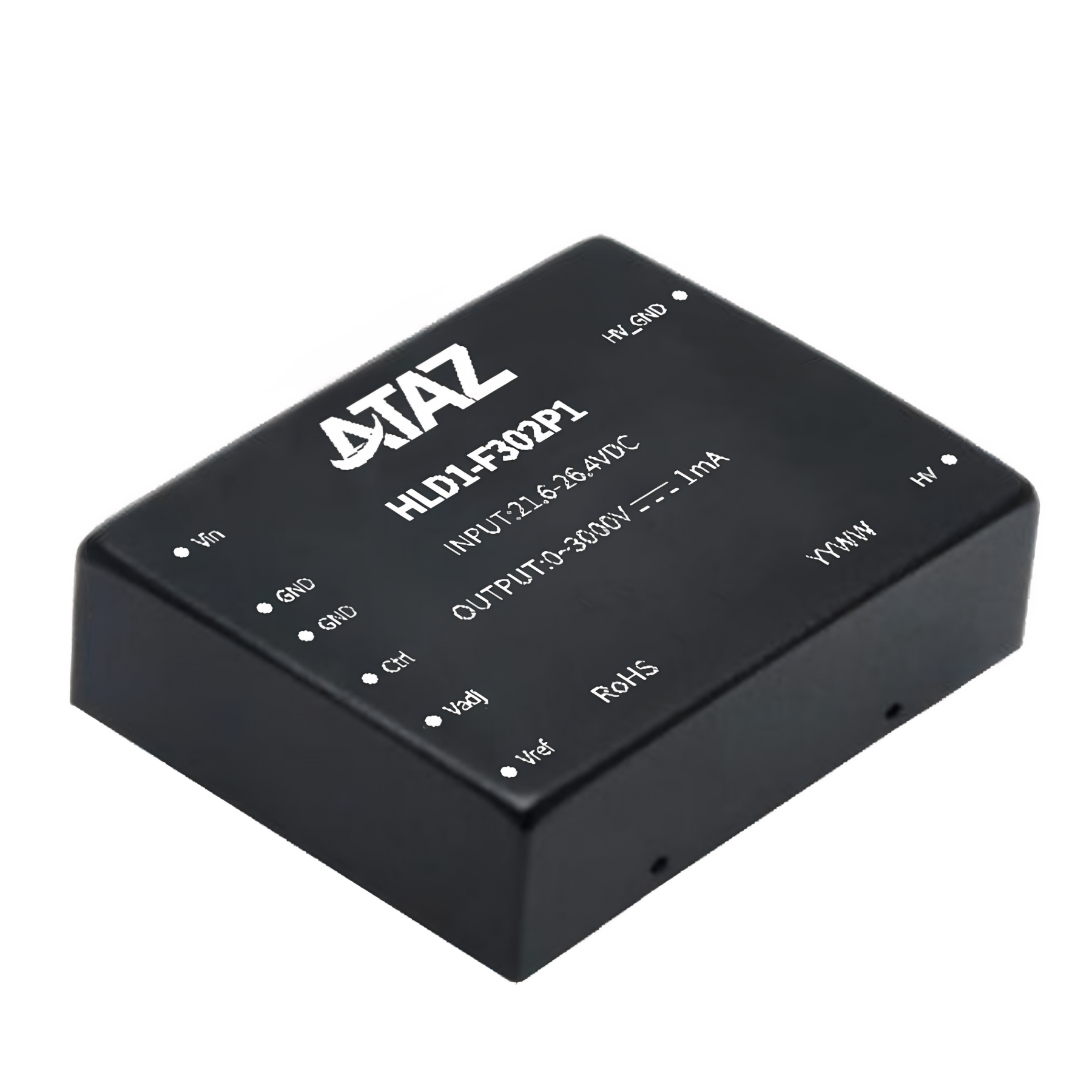 HLD1-F302P1/HLD1-F302N1旭之源DC-DC非隔离3KV稳压可调高压模块