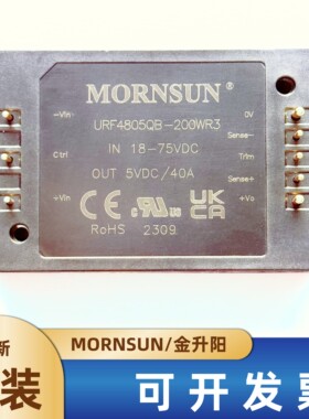 URF4805QB-200WR3金升阳DC-DC电源模块18-75V转5V40A全新原装现货
