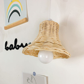 帐篷配件装 饰灯手工藤编灯手拉绳灯装 饰