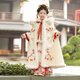 女童披风斗篷冬季 2026儿童汉服加厚宝宝中国风马年披肩拜年服冬款