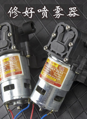 12v电动喷雾器水泵农用喷雾器通用电机配件大全打药机配件hy-2203