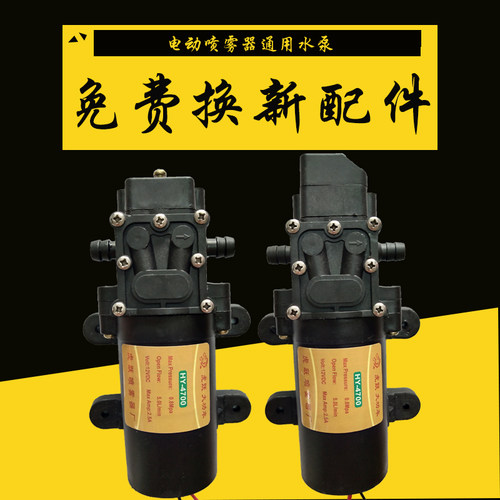 虎跃电动喷雾器水泵12v高压