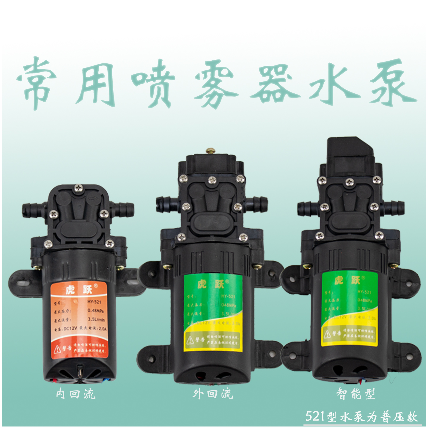 电动喷壶水泵配件12v纯铜