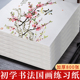 加厚书画纸初学者练习纸半生半熟书法专用纸作品纸毛笔字练习用纸国画生纸工笔画熟纸日课纸书法山水画创作