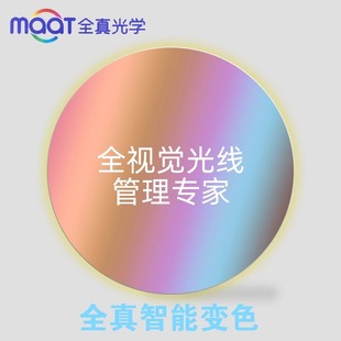 全真光学变色灰茶粉蓝紫近视镜片极速膜变防蓝光紫外线CBX非球面