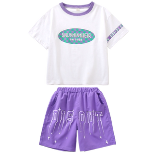 中小学生运动会开幕式班服男女孩嘻哈街舞套装儿童啦啦队演出潮服