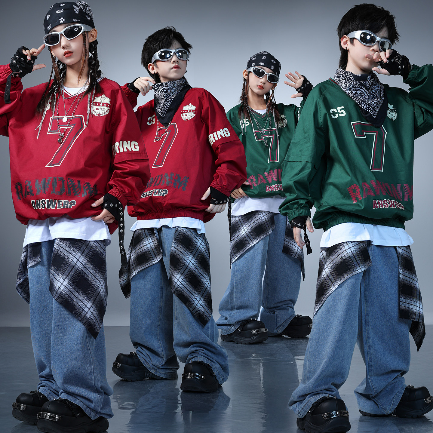 儿童美式潮牌街舞演出服少儿帅气架子鼓表演服女童嘻哈爵士舞服装,童装/婴儿装/亲子装,儿童演出服,淘宝优惠券,粉丝福利购,淘宝优惠卷