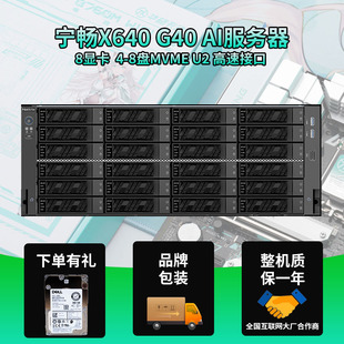 宁畅X640-G40 8GPU显卡AI服务器RTX4090 5090 A100 H800深度学习