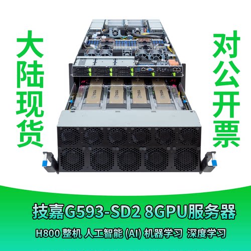 技嘉 Gigabyte H800 GPU显卡AI服务器G593-SD2大模型deepseek整机