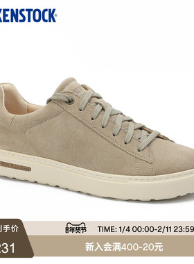 BIRKENSTOCK勃肯德国进口新品男女款绒面革Bend低帮系带休闲板鞋