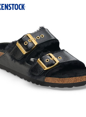 BIRKENSTOCK勃肯德国进口牛皮革Arizona Shearling毛毛鞋