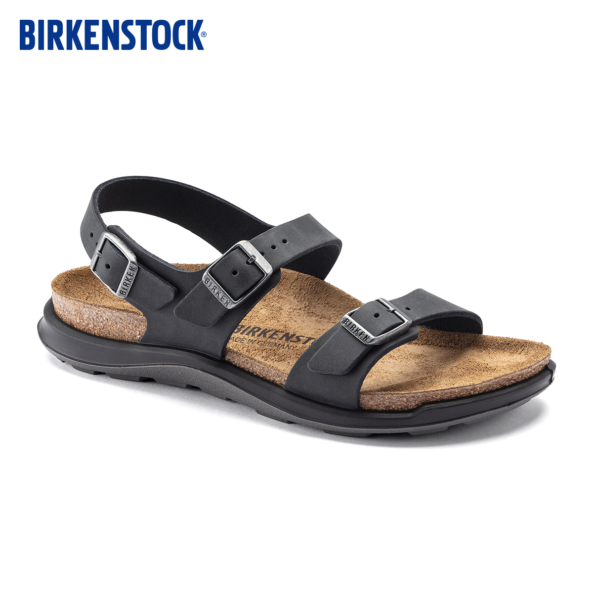 BIRKENSTOCK勃肯涂油皮系踝凉鞋
