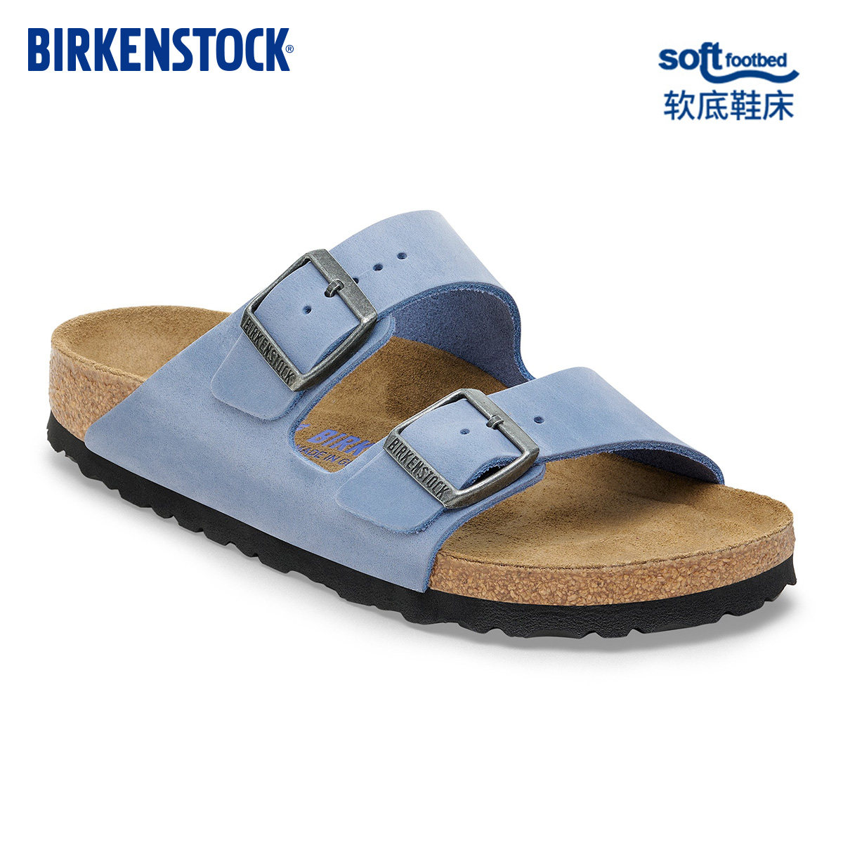 BIRKENSTOCK勃肯涂油皮软底拖鞋图片