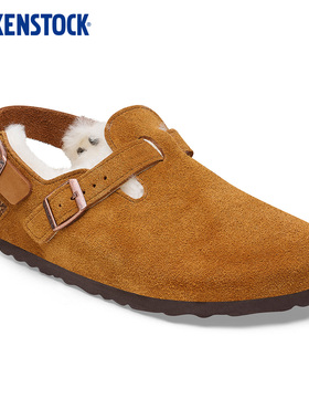 BIRKENSTOCK勃肯德国进口新品男女款绒面Tokio Shearling毛毛拖鞋