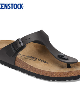 BIRKENSTOCK勃肯德国进口新品男女款牛皮革软木Gizeh人字夹趾拖鞋