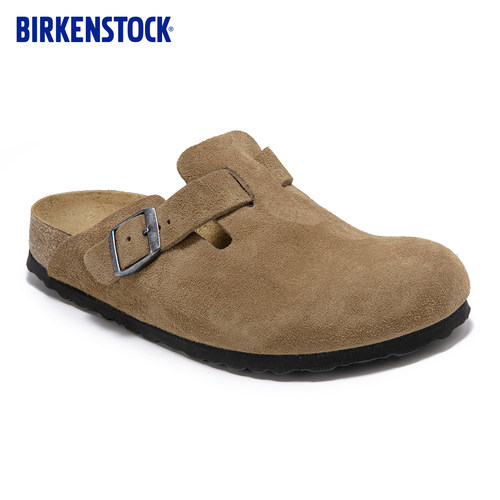 BIRKENSTOCK勃肯绒面革拖鞋
