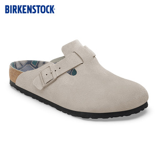 牛皮绒面革Boston包头拖鞋 BIRKENSTOCK勃肯德国进口新品 男女款